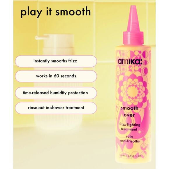 Amika Smooth Over Frizz-Fighting Treatment - 6.7 fl oz / 200 ml - NWT - Picture 4 of 6